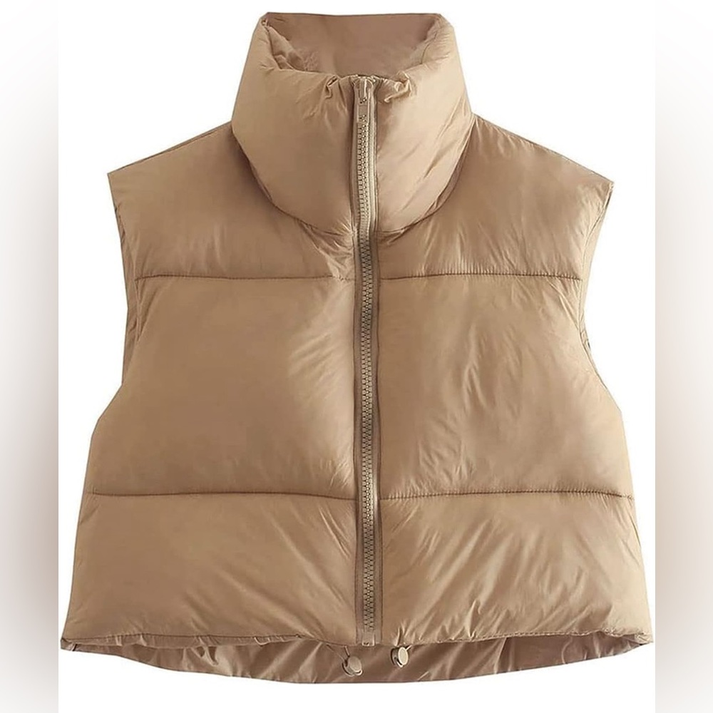 Women’s cropped puffer vest